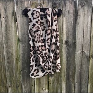 INC Women's Sheer Leopard Print Blouse